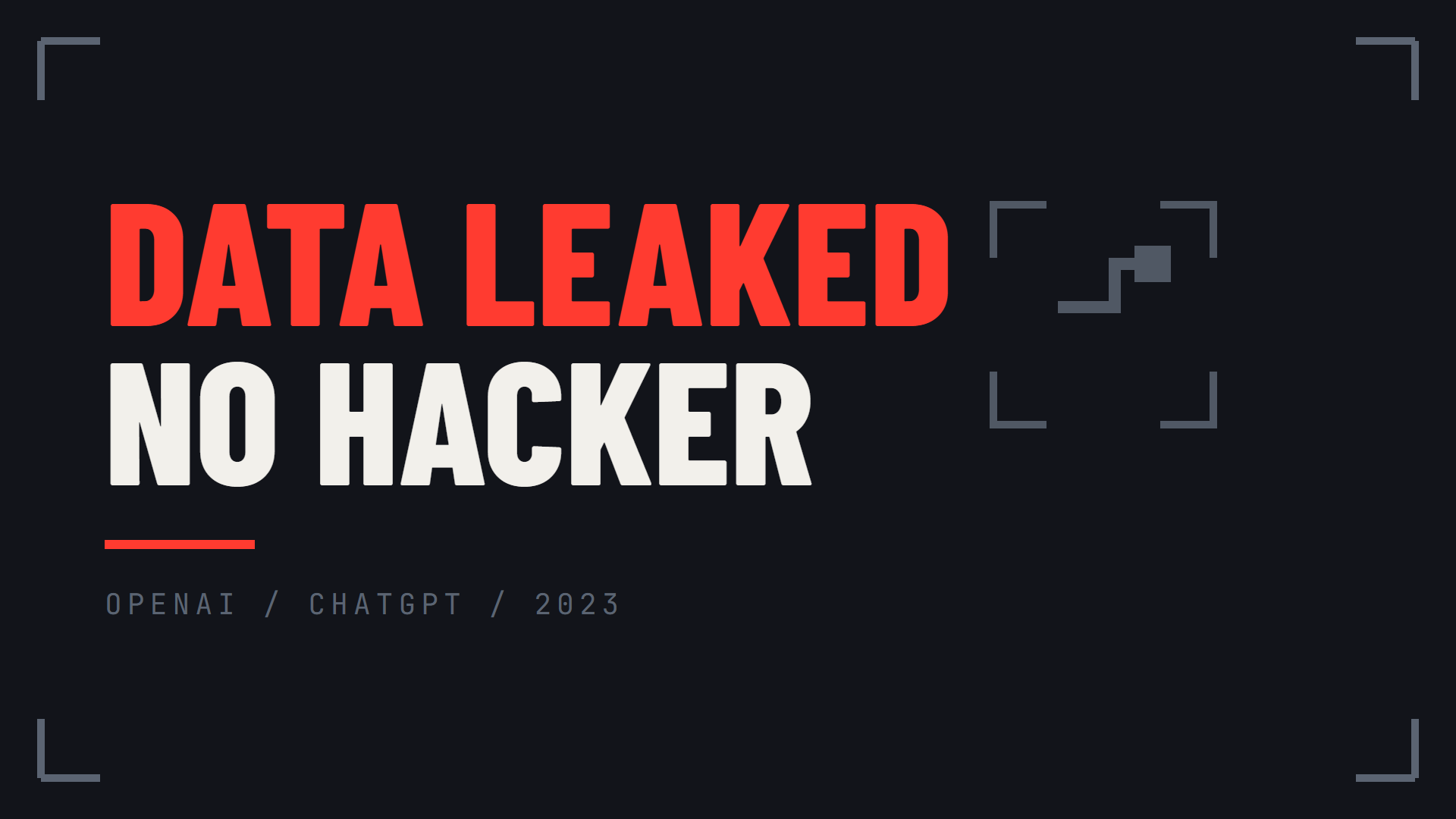 YouTube thumbnail for ChatGPT leaked users' data, and nobody hacked it